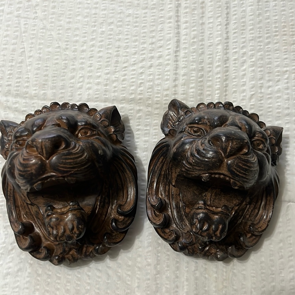 Set of 2 Wall Decor Animal face